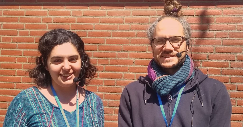 Nihal Rigab och Christopher Holmbäck leder kursen Språkrättvisetolk